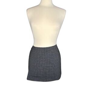 Vintage Y2K Micro Mini Plaid Skirt Grunge Goth Preppy C18